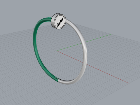 Nail Bracelet 51088 3D Модель