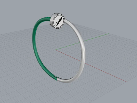 Nail Bracelet 51088 3D Model