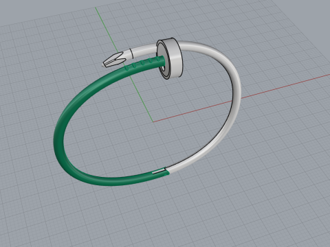 Nail Bracelet 51088 3D Модель