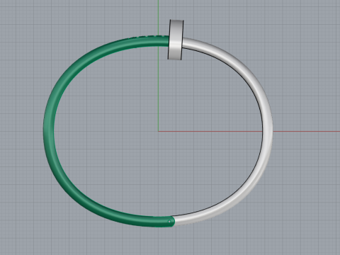 Nail Bracelet 51088 3D Модель
