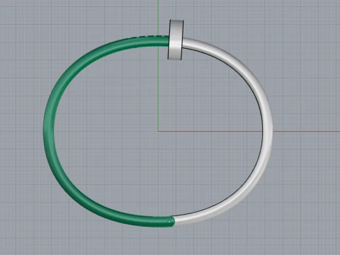Nail Bracelet 51088 3D Model