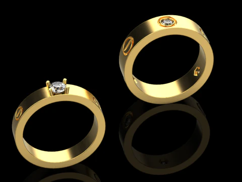 Pierścionki 51038 Model 3D