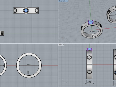 Rings 51038 3D Model