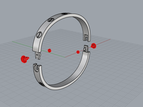 Bracelet 51036 Modello 3D