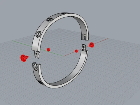Bracelet 51036 3D Model