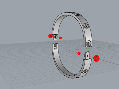 Bracelet 51036 Modello 3D