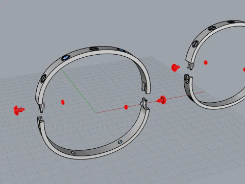 Bracelets 51022 3D Model