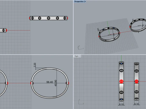 Bracelets 51022 3D Model