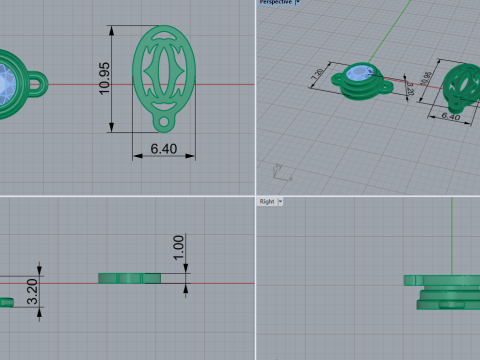Pendant 30924 3D Model