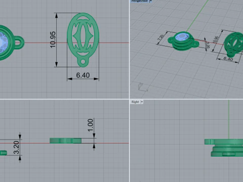 Pendant 30924 3D Model