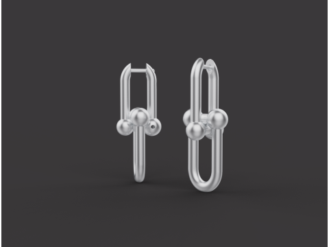 Earrings 30597 Modèle 3D