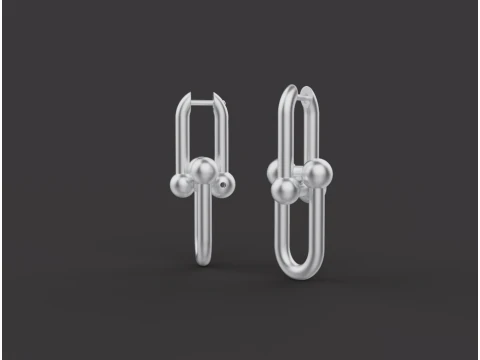 Oorbellen 30597 3D Model