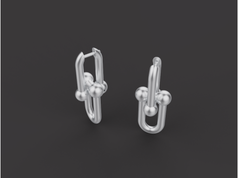 Earrings 30597 3D 模型