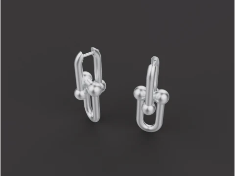 Earrings 30597 3D Model