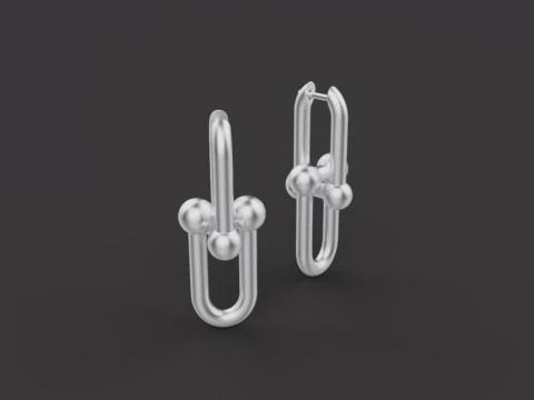 Earrings 30597 3D Model