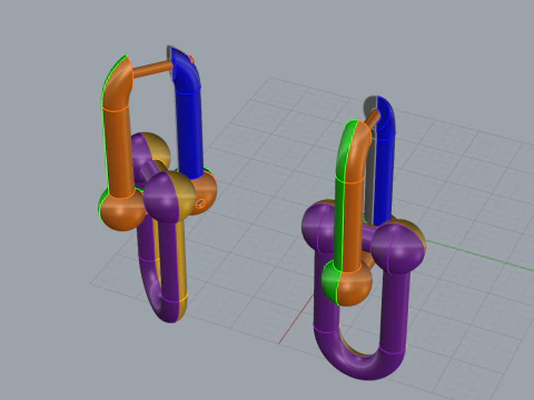 Earrings 30597 3D Model