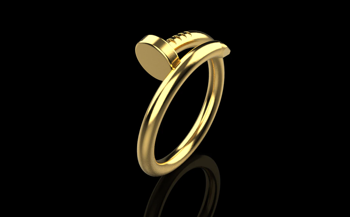 Nail Ring 30490 3D Model .c4d .max .obj .3ds .fbx .stl .blend 