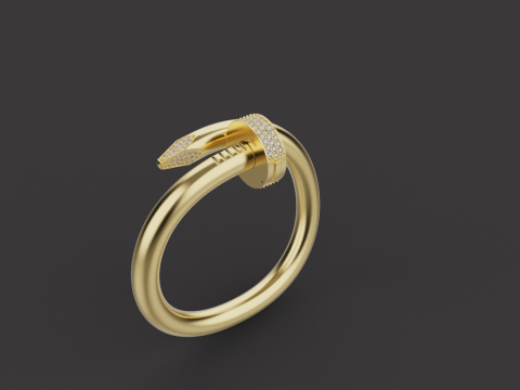 Nail Ring 30584 3D Model