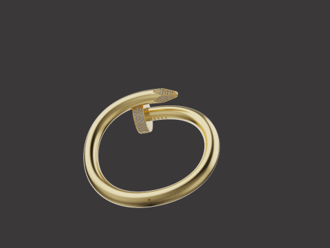 Nail Ring 30584 3D Model