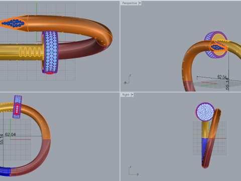 Nail Ring 30584 3D Model