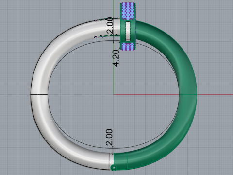 Nail Ring 30584 3D Model
