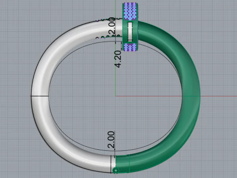 Nail Ring 30584 3D Model