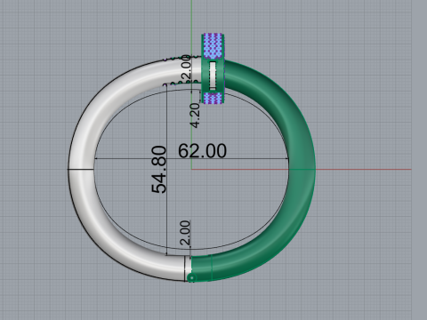 Nail Ring 30584 3D Model