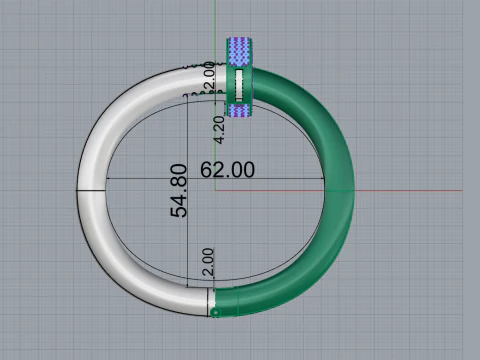 Nail Ring 30584 3D Model