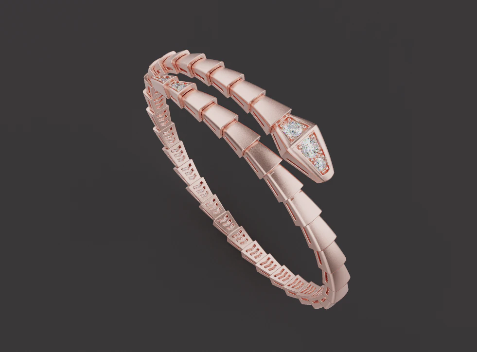 Serpent Bracelet 30780 3D Model .c4d .max .obj .3ds .fbx .stl .blend 