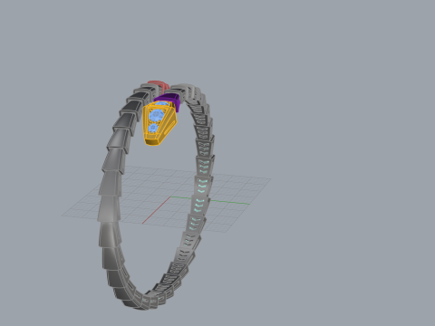 Serpent Bracelet 30780 3D Model