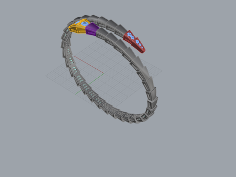 Serpent Bracelet 30780 3D Model