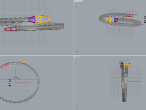 Serpent Bracelet 30780 3D Model