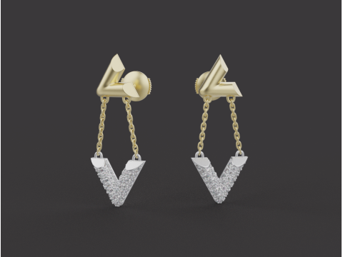 Earrings 30380 Modello 3D