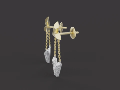 Earrings 30380 3D Model