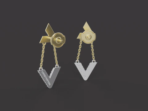 Earrings 30380 3D Model
