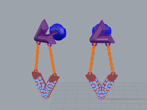 Earrings 30380 3D 모델