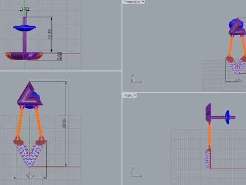 Earrings 30380 3D Model