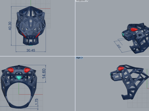 Panther Ring 30314 3Dモデル