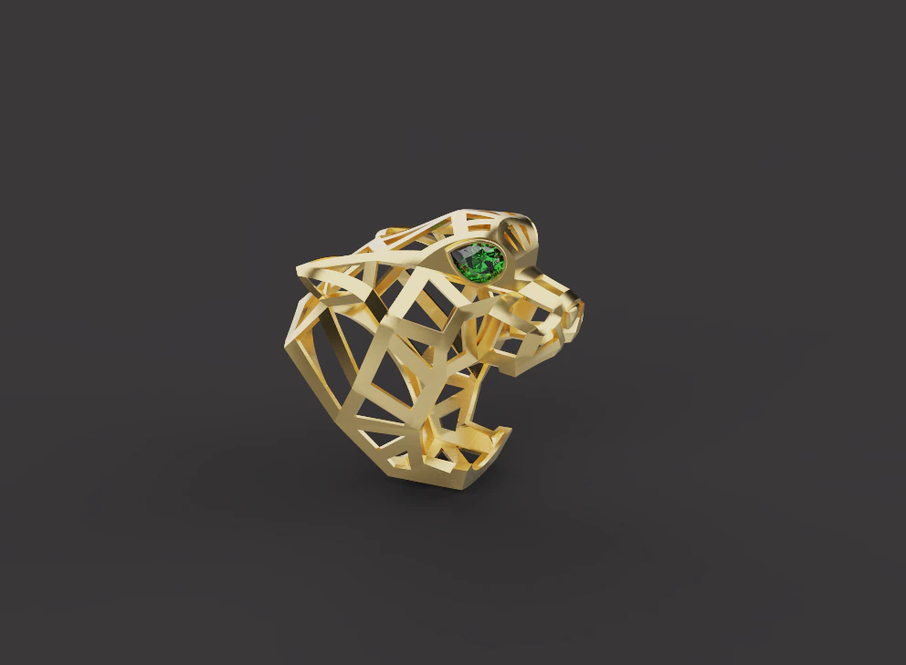 Panther Ring 30179 3D Model .c4d .max .obj .3ds .fbx .stl .blend 