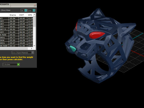 Panther Ring 30154 3D Model