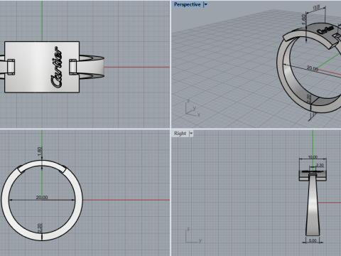 Ring 30101 3D Модель