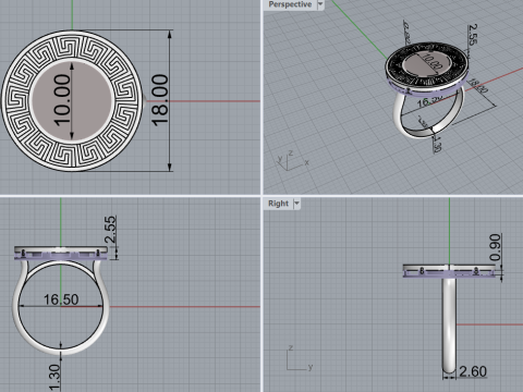 Ring 29364 3D Model