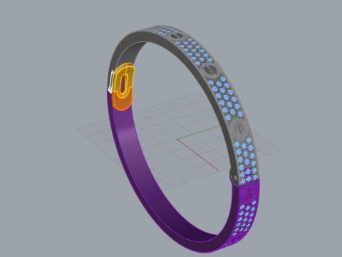팔찌 29212 3D 모델