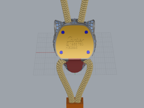 Panther Pendant 15068 3D-Modell