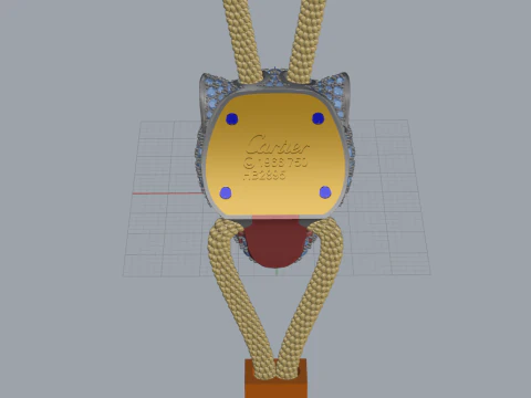 Panther Pendant 15068 3D Model