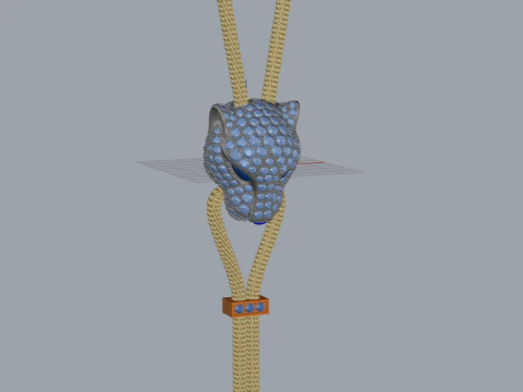 Panther Pendant 15068 3D Model