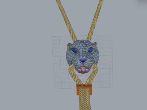 Panther Pendant 15068 3D Model