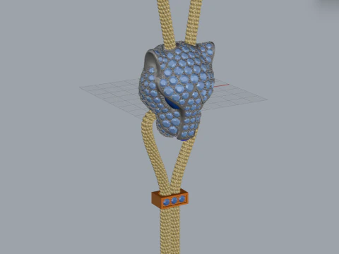 Panther Pendant 15068 3D Model