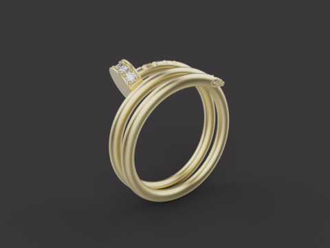 Nail Ring 15049 3D Модель
