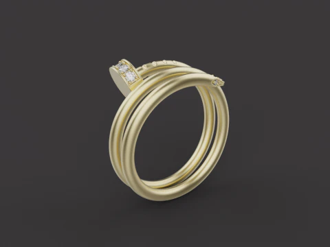 Nail Ring 15049 3D Model
